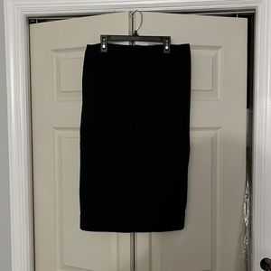 White House Black Market, black pencil skirt, size 8